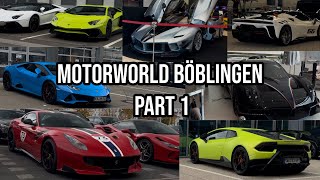 Motorworld Böblingen Car Highlights Part 1 PaganiFXXKf12TDF SVJ [upl. by Eneroc427]