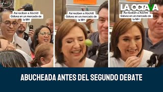 XÓCHITL GÁLVEZ recibe ABUCHEOS y LIMONAZO antes del DEBATE XóchitlGálvez PRIAN Elección2024 [upl. by Earas912]