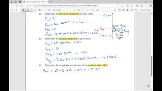 Adding four vectors using method of components [upl. by Garnes]