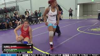 boutNo 144 Aubrey Yauger Texas Black Vs Attalia Watson Illinois Jr Women [upl. by Arick375]