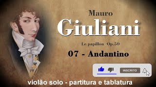 07  Andantino  Mauro Giuliani  Le papillon  op 50 [upl. by Lacsap]