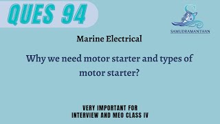 Why Motor Starters are Essential Types and Functions Explained  samudramanthan [upl. by Ytissahc]