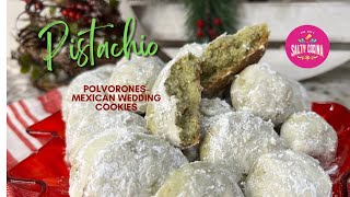 Pistachio Polvorones  Mexican Wedding Cookies [upl. by Cattan]