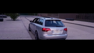 Audi A4 B7 🔊 30 tdi exhaust straight pipe  300 ps FILM [upl. by Dabbs]