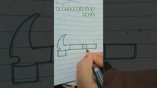 How to draw a hammer funnyshorts ARcreativitynarteasyartforkidsshortsviral easydrawing viral [upl. by Thilda]