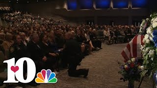 Blount County deputies present folded American flags to those who loved Deputy Greg McCowan [upl. by Mcgruter]