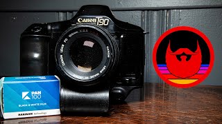 Canon T90 amp Kentmere Pan 100 First Impressions Plus Canon FD 100mm f28  Days of Knight 211210 [upl. by Anilatac]