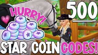 NEW FREE 500 STAR COINS CODE GIVEAWAY PART ONE [upl. by Tomi]