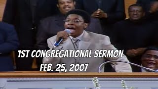 Reginald Sharpe Jr First Congregational Sermon [upl. by Alyac]