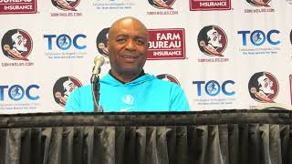 FSU Basketball  Leonard Hamilton on victory over Central Michigan preparing for Florida [upl. by Assetal]