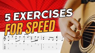 5 Fingerstyle Exercises For Speed [upl. by Proudlove83]