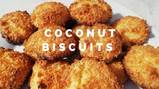 3 Ingredient Coconut Cookies Recipe [upl. by Barri]