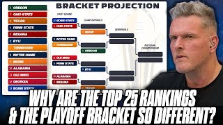 Why Are The College Football Rankings Different Than The College Football Playoff Bracket [upl. by Frederick]