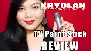 FULL COVERAGE FOUNDATION Kryolan TV Paint Stick REVIEW by Bing Castro [upl. by Oilegor]