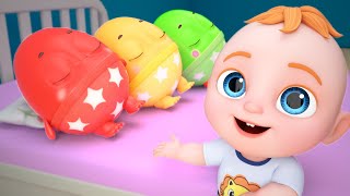 Diez en la Cama  Canciones infantiles para niños  BonBon Canciones Infantiles [upl. by Kleper997]