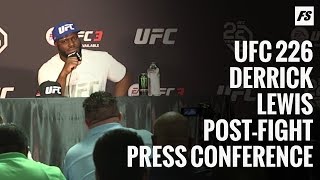 UFC 226 Derrick Lewis PostFight Press Conference [upl. by Nnanerak]