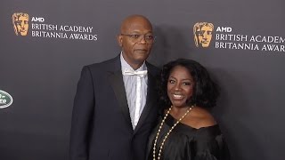 Samuel L Jackson amp LaTanya Richardson Walk The Carpet 2016 Britannia Awards [upl. by Dag]