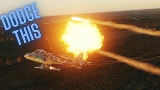 dcs DCS Harrier pilots mad missile dodging skills [upl. by Yoreel]