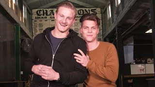 VIKINGS  Axe Throwing with Alexander Ludwig [upl. by Melissa531]