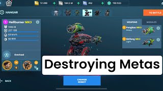 Hellburner Destroying Metas  War Robots Gameplay [upl. by Katalin108]