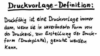 Die Druckvorlage für die Druckerei  Kurz erklärt [upl. by Ecinuahs750]