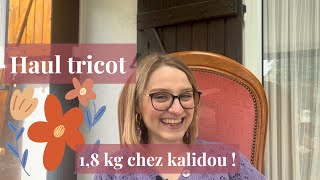 Haul tricot Kalidou  18 kg de laine drops  Atelier Mauricette [upl. by Kirima667]