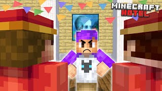 Minecraft Hotel  THROWING A PARTY Minecraft Roleplay 9 [upl. by Nnaeel419]