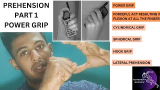 PREHENSION  HAND COMPLEX BIOMECHANICSPhysiotherapy [upl. by Eirroc466]