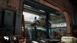 Garage Warehouse  Unreal Engine 5 [upl. by Uranie]