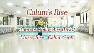 Calums Rise Line Dance  Colin Ghys BEL [upl. by Cart]