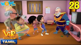 Vir The Robot Boy In Tamil  Statue Man  Tamil Cartoon Stories For Kids WowKidz தமிழ் [upl. by Aisinut]