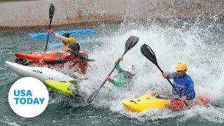 What is kayak cross the wildest new event making their Olympic debut  USA TODAY [upl. by Suzan]