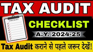 Tax Audit Checklist 2024 ✅ Tax Audit कराने के लिए Account कैसे Final करना है taxauditaudit2024 [upl. by Chancey294]