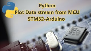 004Python data stream graphic plot from Microcontroller as STM32 or Arduino MCU using UART [upl. by Leahcimrej817]