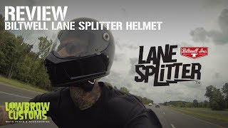 Lowbrow Customs First look At The Biltwell Lane Splitter FullFace Helmet [upl. by Denison]