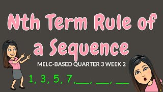 NTH TERM RULE OF A SEQUENCE GRADE 6 [upl. by Ahsiuqal]