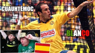 ESPAÑOLES REACCIONAN A CUAUHTÉMOC BLANCO EL MEJOR 10 DE MÉXICO [upl. by Ridglee281]