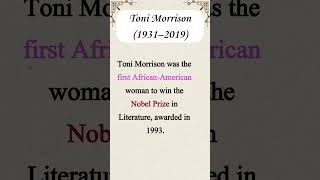 Toni Morrison  Voice for Marginalized Communities [upl. by Ennaxxor]