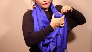 Scarf Ring Tutorial Circle Ring amp Pendant [upl. by Adnolay]