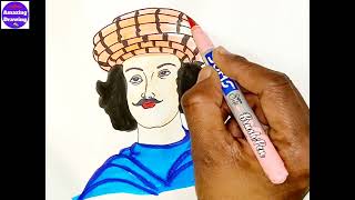 raja ram mohan roy drawing  drawing raja ram mohan roy  raja ram mohan roy sketch [upl. by Eizzo]