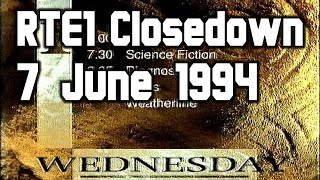 RTE1 Late News and Closedown  7 June 1994 [upl. by Eniledam]