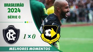 REMO 1 x 0 SÃO BERNARDO serie C 2024  GOLS e MELHORES Momentos  Futebol NORTISTA é aqui [upl. by Yerdna]