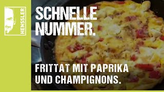 Schnelles FrittataRezept mit Paprika und Champignons italienischer Art von Steffen Henssler [upl. by Mile751]