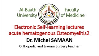 Bone infections 2 Acute haematogenous Osteomyelitis [upl. by Auhsuj]