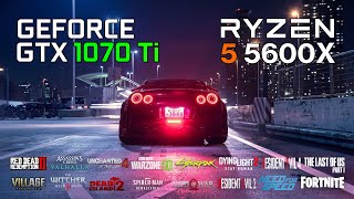 GTX 1070 Ti  Ryzen 5 5600X  25 Games Tested 1 [upl. by Eilata779]