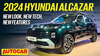 2024 Hyundai Alcazar facelift  Price design features  Walkaround  Autocar India [upl. by Andersen]