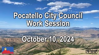 Pocatello City Council Work Session 10 10 24 [upl. by Litsyrk238]