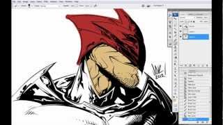 Exporting A Manga Studio File into Photoshop For Colouring  Scribbles with Jonathan [upl. by Caddric]