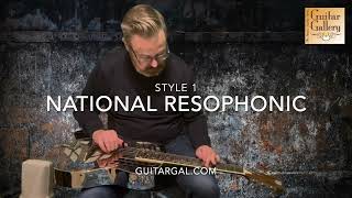 National Resophonic Tricone Style 1 Guitar at GuitarGalcom [upl. by Kieryt]