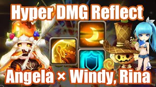 Hyper DMG Reflect Angela × Windy Rina Combo Debut🫠🫠🫠【Summoners War RTA】 [upl. by Kopaz]